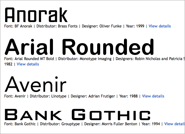 what font does refer to