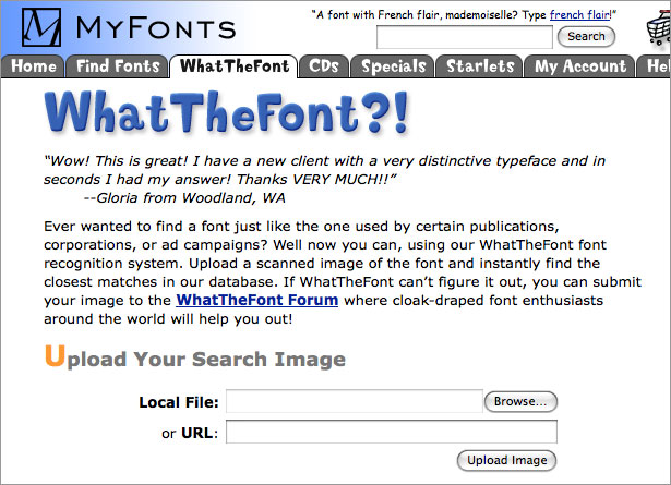 find my font using image