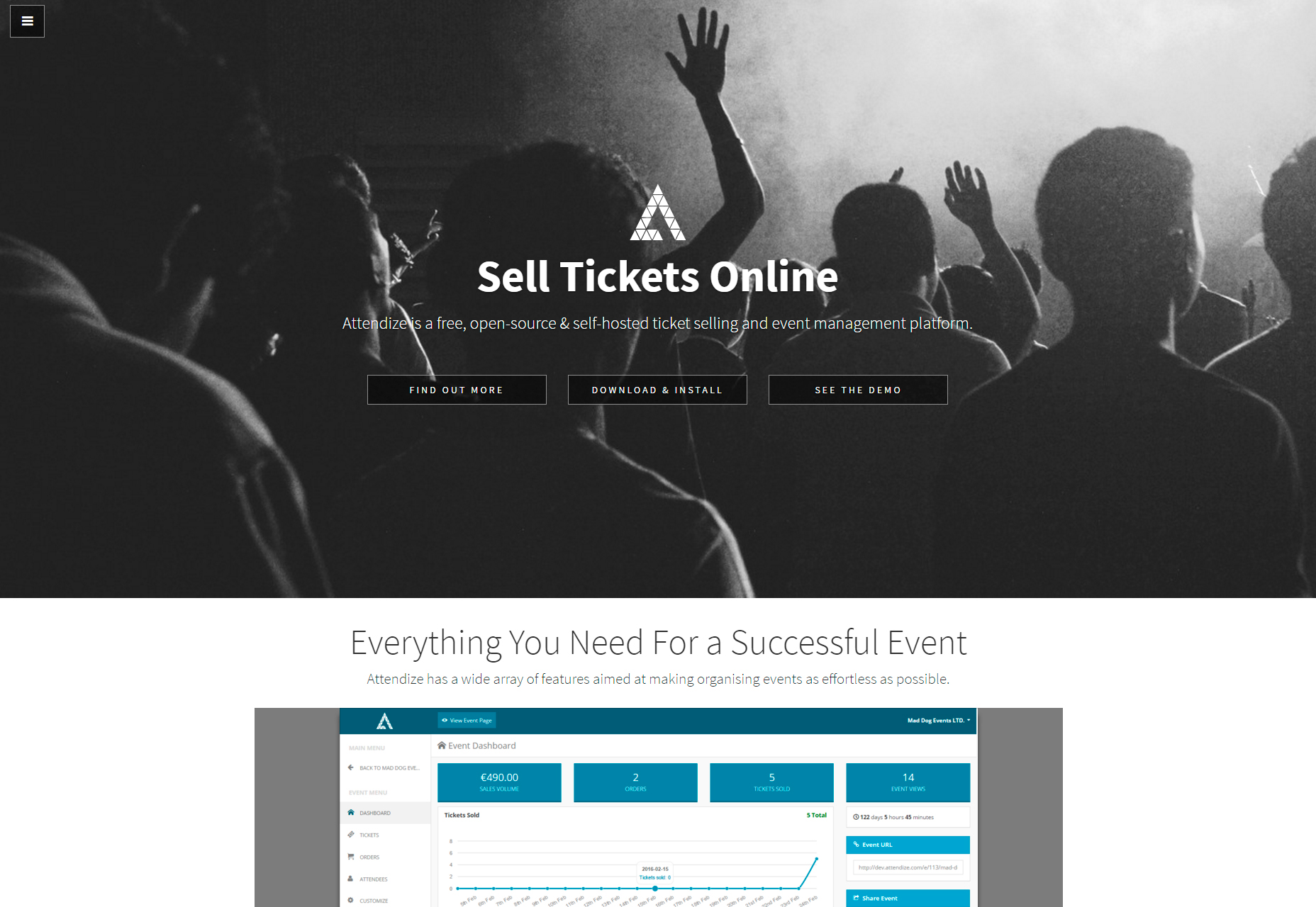 Attendize: Ticket Selling & Event Management Platform