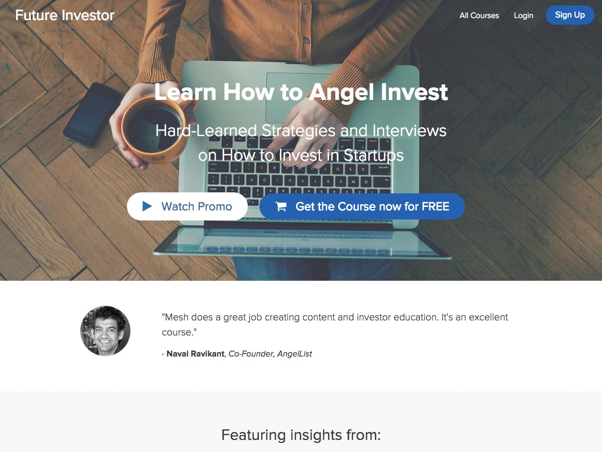 learn how to angel invest