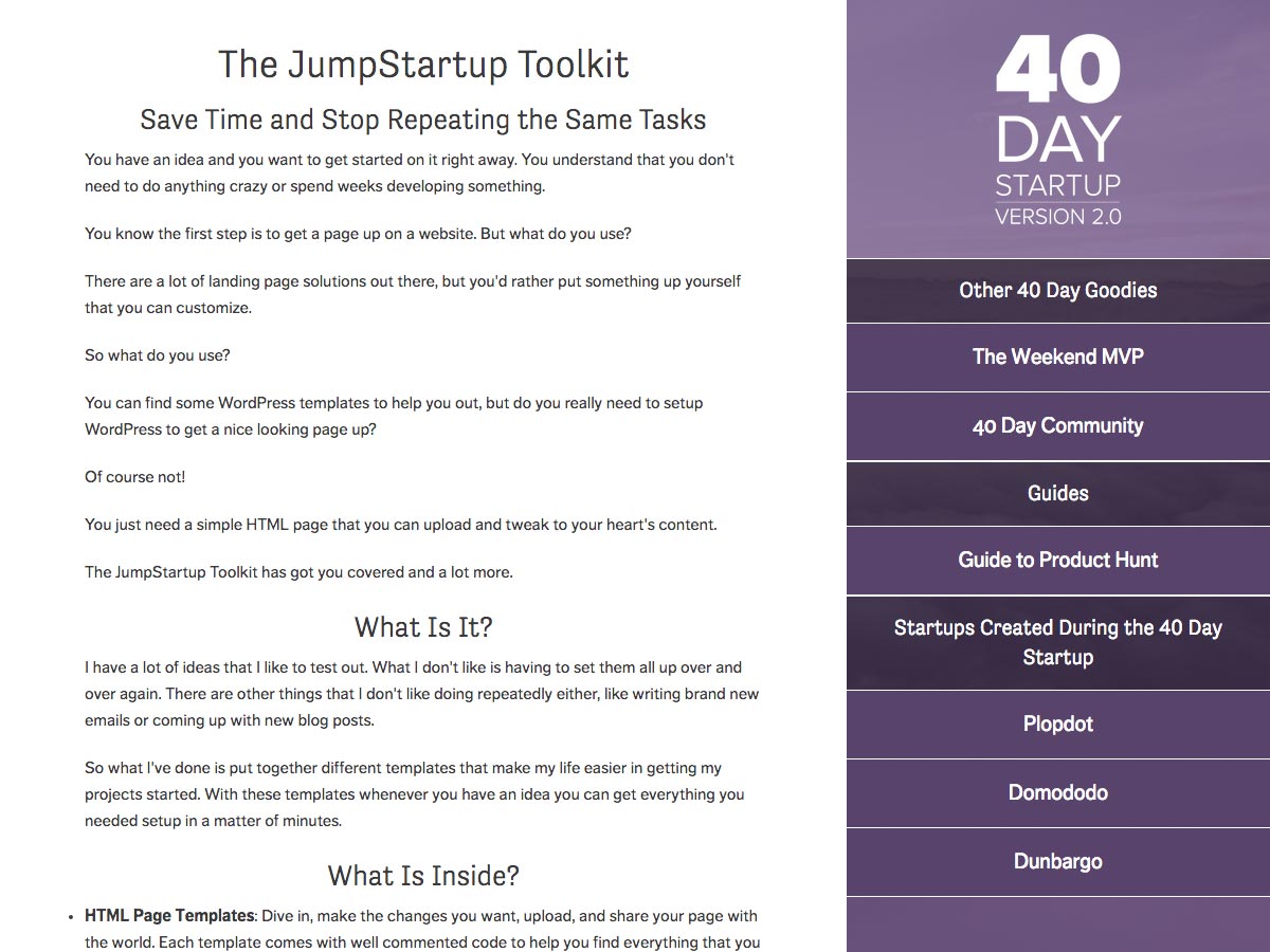 jumpstartup toolkit